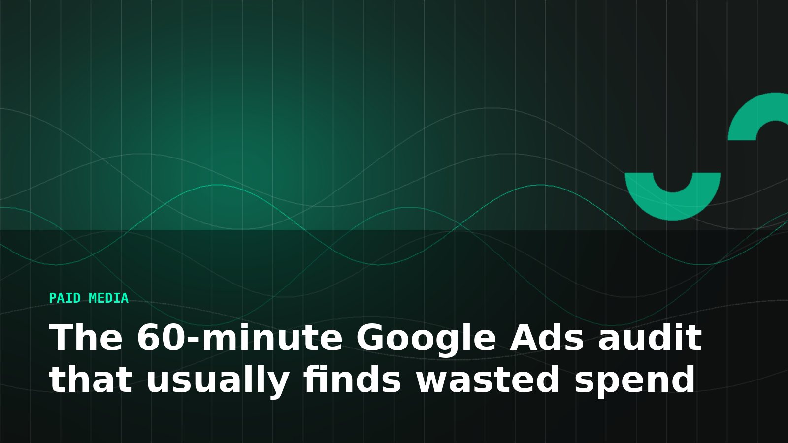 The 60-minute Google Ads audit that usually finds wasted spend — Digiloom insight