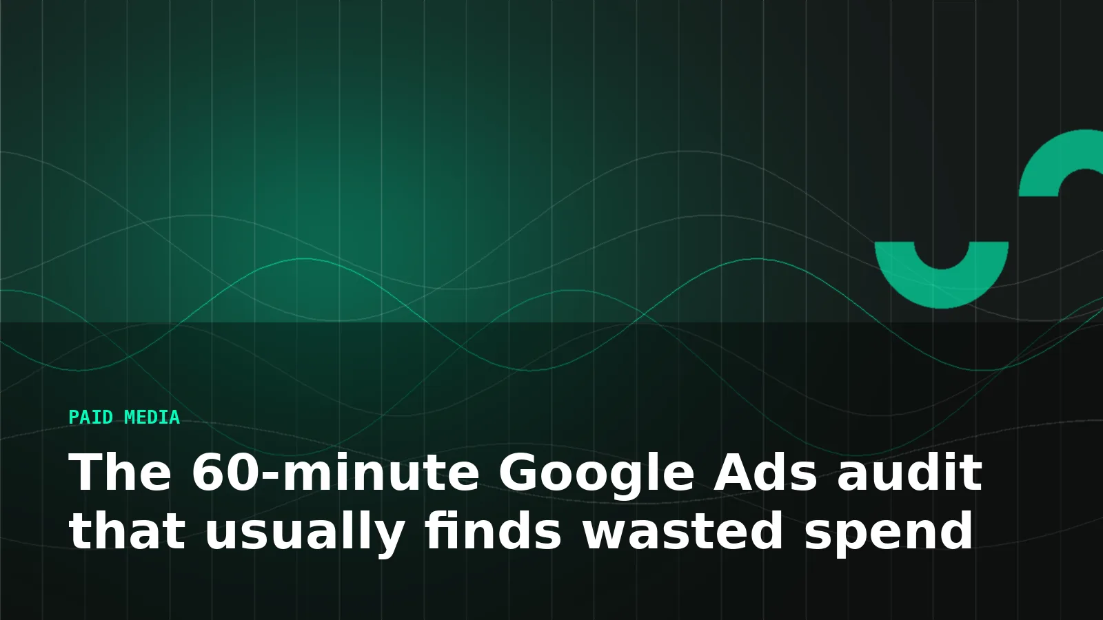 The 60-minute Google Ads audit that usually finds wasted spend