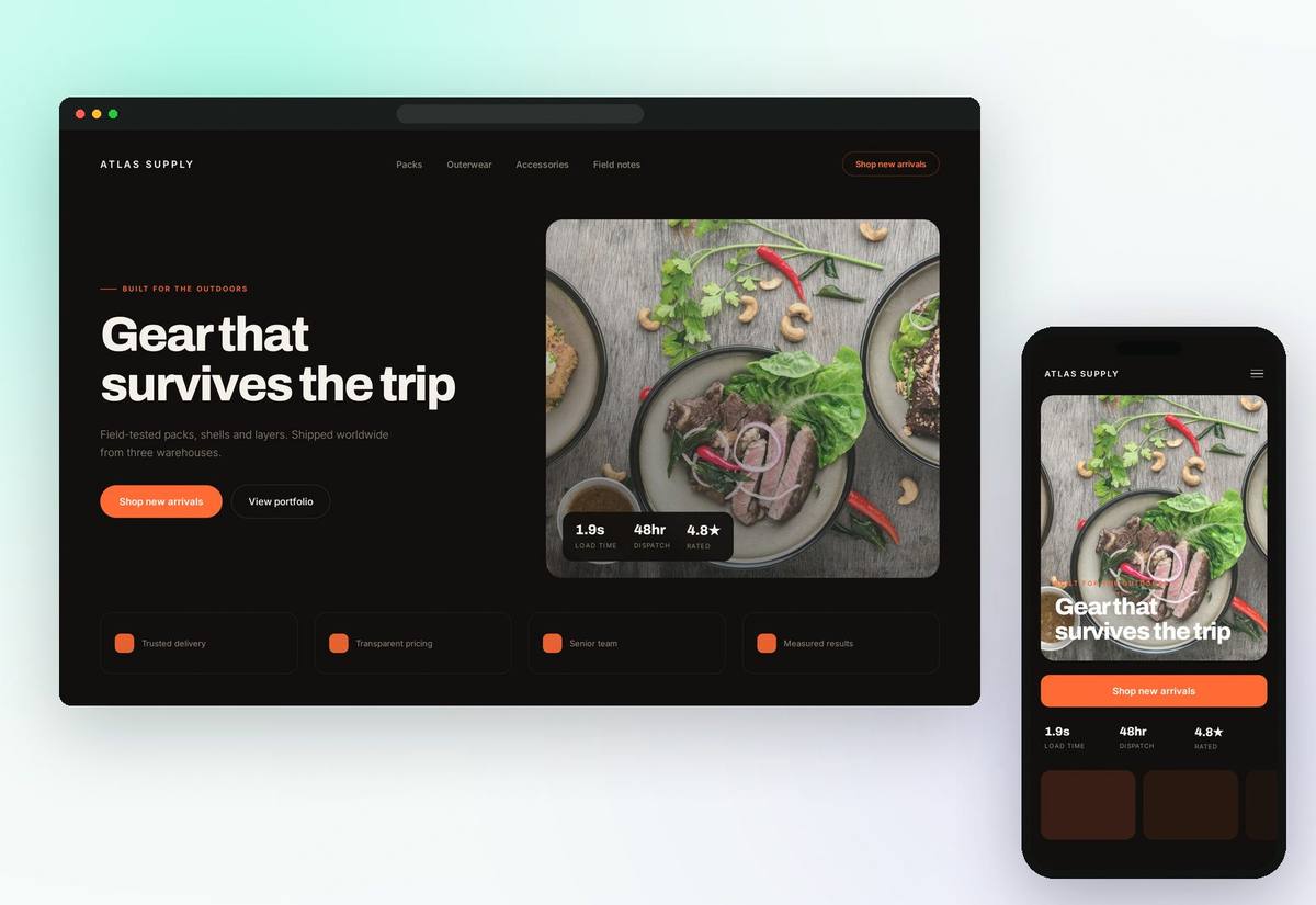 From 4.8s to 1.9s: rebuilding a Gulf fashion brand's Shopify storefront — Ecommerce project in UAE & Saudi Arabia